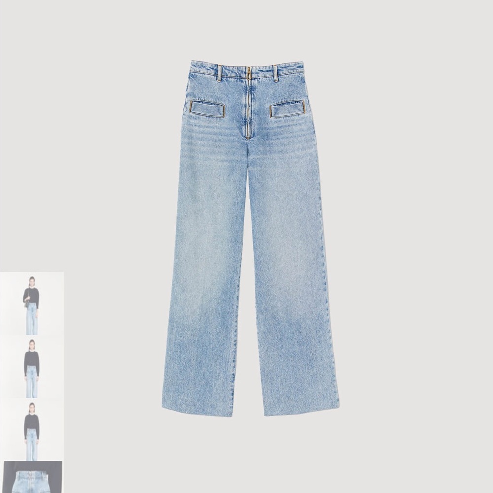 Sandro wide leg jeans NWT
